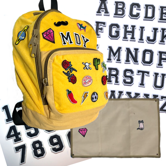 Backpack + ext. alphabet + numbers + patch holder